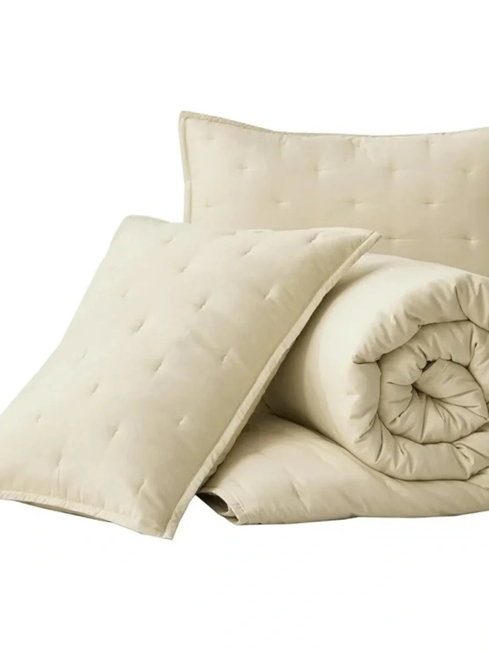 Luxury Cream oversized king 3 piece quilt  Set - Soft Quilted Bedding